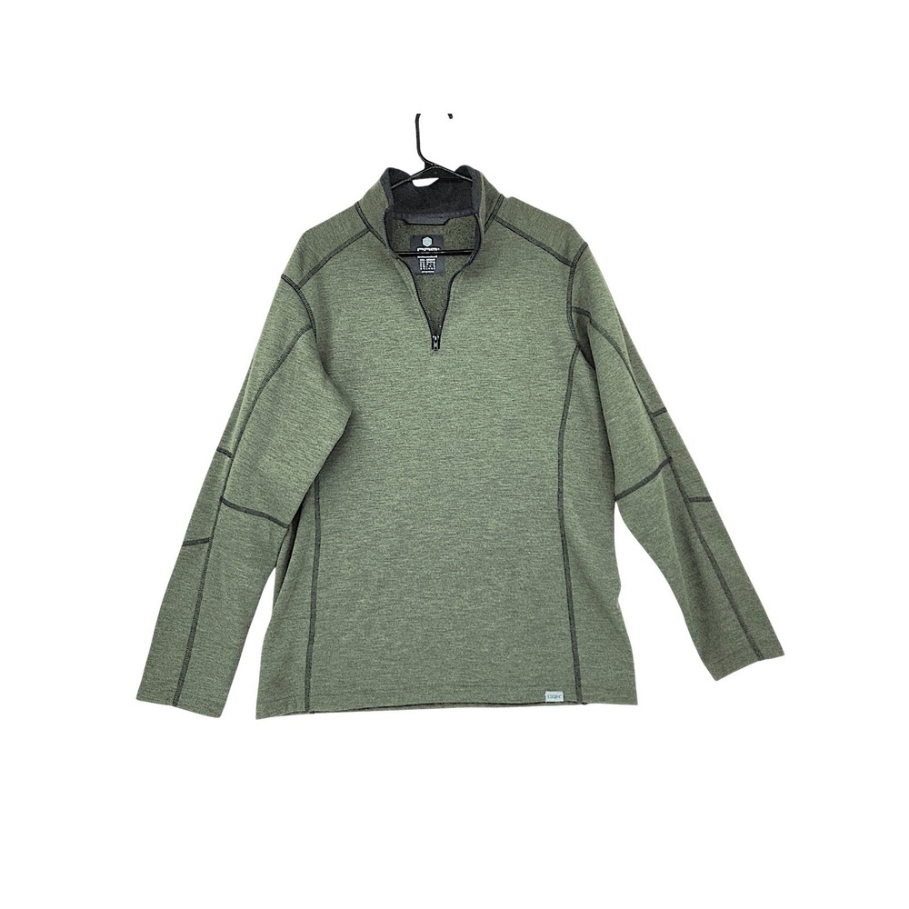 CQR Tactical 1/4 Zip Pullover M Men Green Utility Army Military Performance Tech